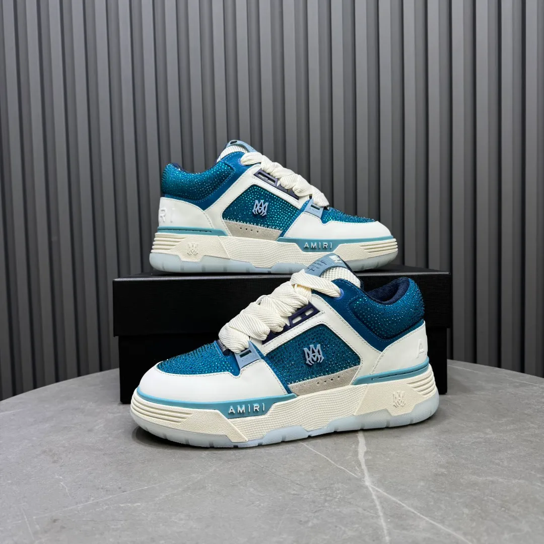 Men's shoes 💰760💰 AMIRI AMIRI fashion brand hot sale 🔥 Available all year round, couples 💑 Official website synchronization Imported fabrics 1⃣️ vs 1⃣️ replica, original factory special original sole, 35-45 (45. non-refundable)